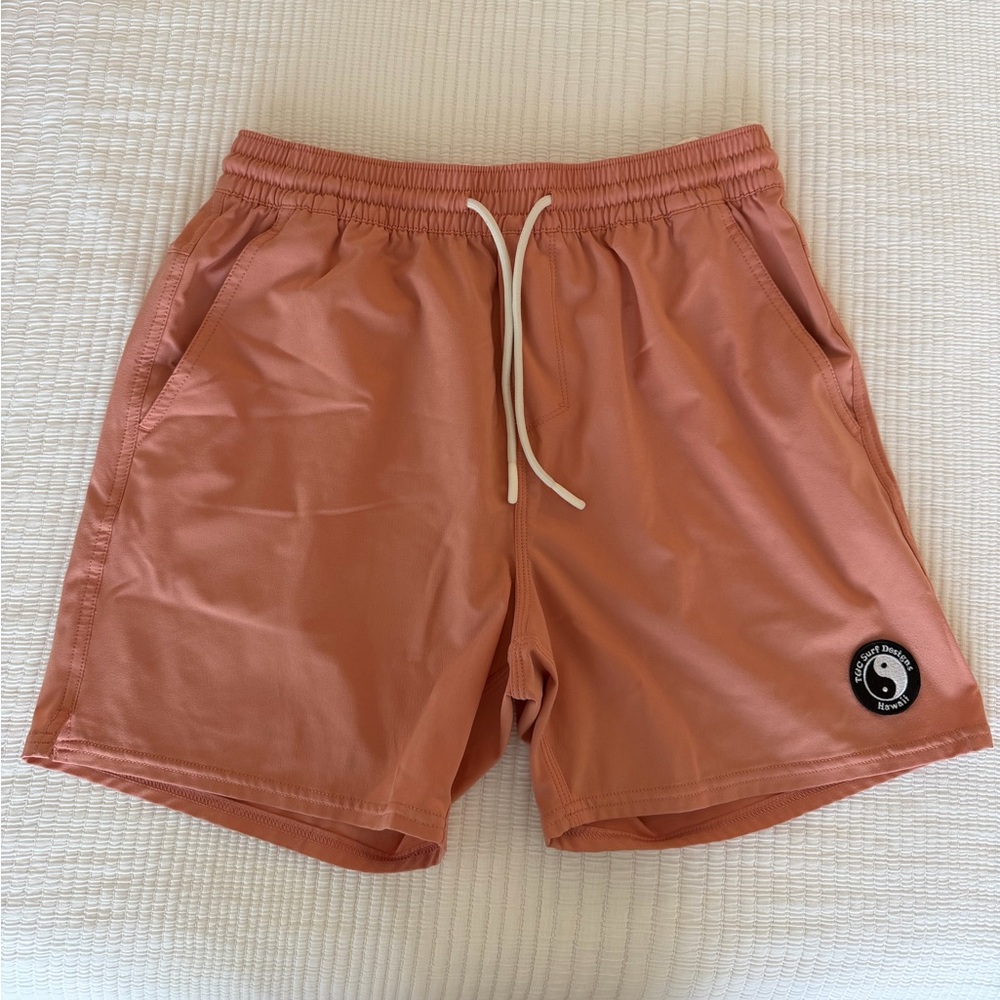 Men's Athletic Shorts in Peach by Unknown Brand